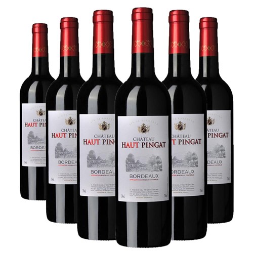 Case of 6 Chateau Haut Pingat Bordeaux 75cl Red Wine